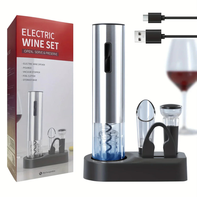 CorkBot™  | Abridor de Vino Eléctrico Automático 🍷 | El regalo Perfecto para Papá 🎁