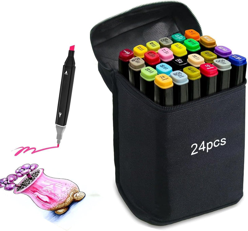 MagicColors™ | MARCADORES TOUCH DOBLE PUNTA 24 pcs