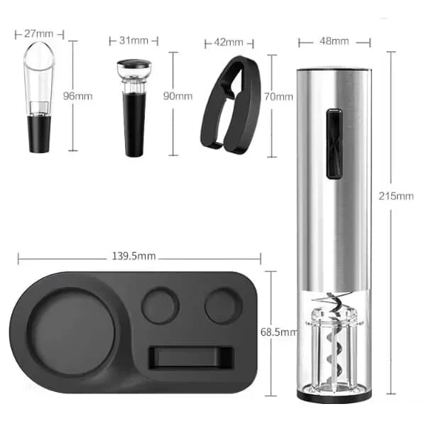CorkBot™  | Abridor de Vino Eléctrico Automático 🍷 | El regalo Perfecto para Papá 🎁