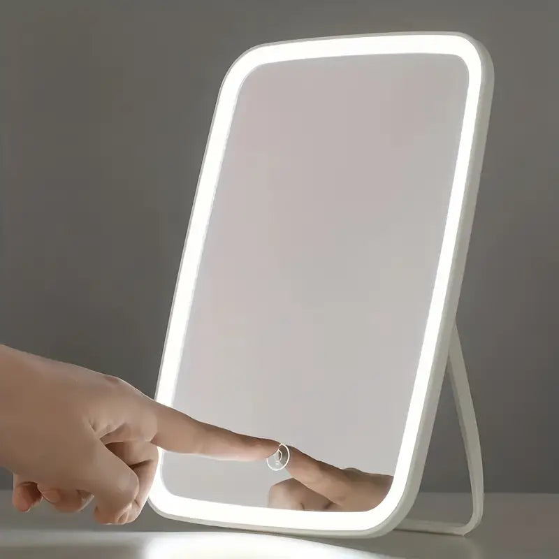 AvuMirror™  | Espejo táctil con luz led recargable ⭐