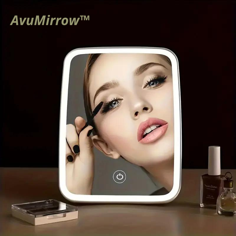 AvuMirror™  | Espejo táctil con luz led recargable ⭐