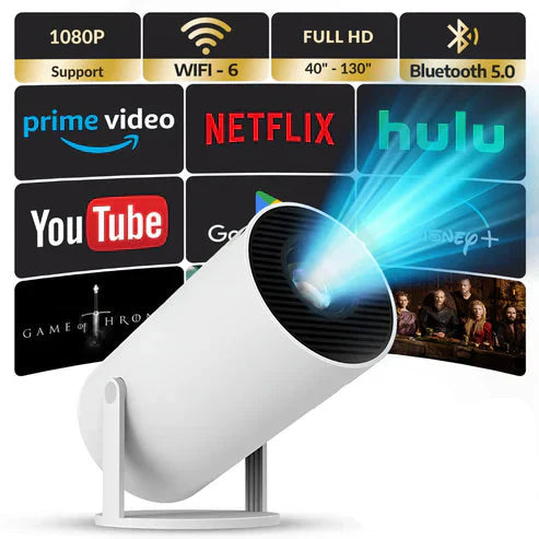 CineMax™ - Proyector Full HD [Pelis, series y juegos en pantalla gigante]