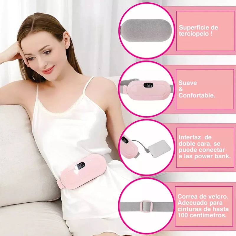AvuCalm™ - Almohadilla masajeadora térmica para cólicos y dolores menstruales 💞