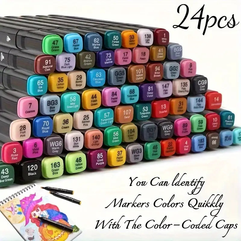MagicColors™ | MARCADORES TOUCH DOBLE PUNTA 24 pcs