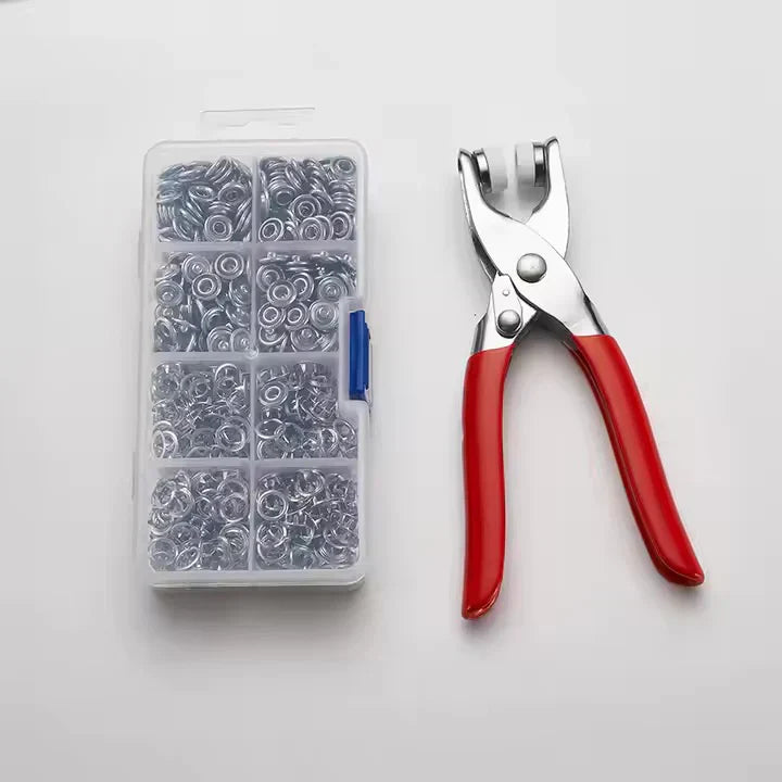 ButtonTool™ -Kit de remaches - Aplicadora de botones a presión 🔘 ✓ ⚒️