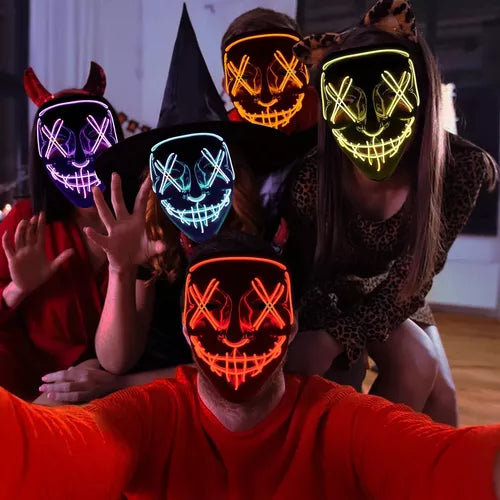 Máscara LED viral! Lo más original para Halloween ☠️🎃☠️