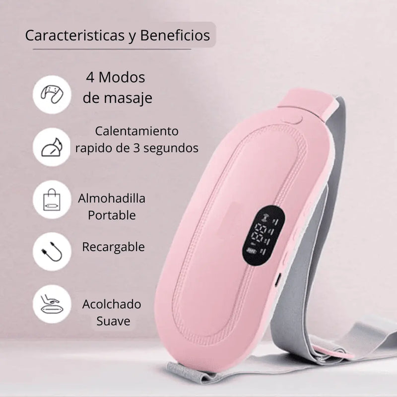 AvuCalm™ - Almohadilla masajeadora térmica para cólicos y dolores menstruales 💞