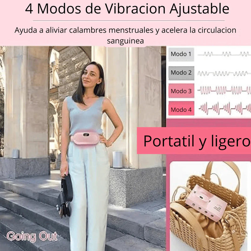 AvuCalm™ - Almohadilla masajeadora térmica para cólicos y dolores menstruales 💞