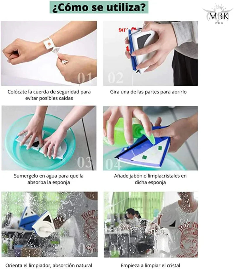 GlassPro™ - Limpia Vidrios Magnético 💦