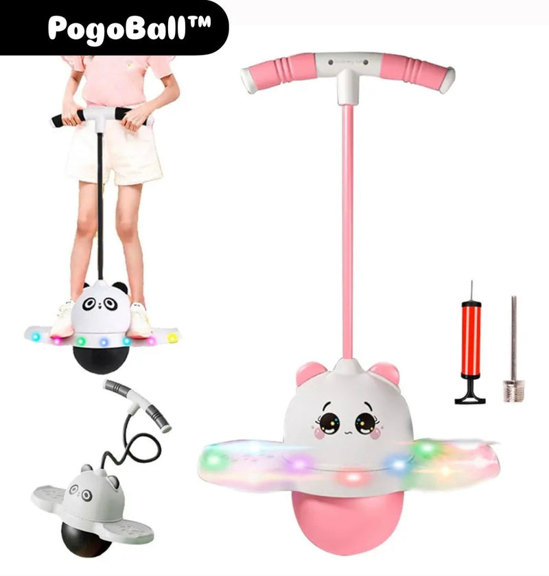 PogoBall™ - Juguete ejercitador de rebote con luces 👧⚽👦🐼