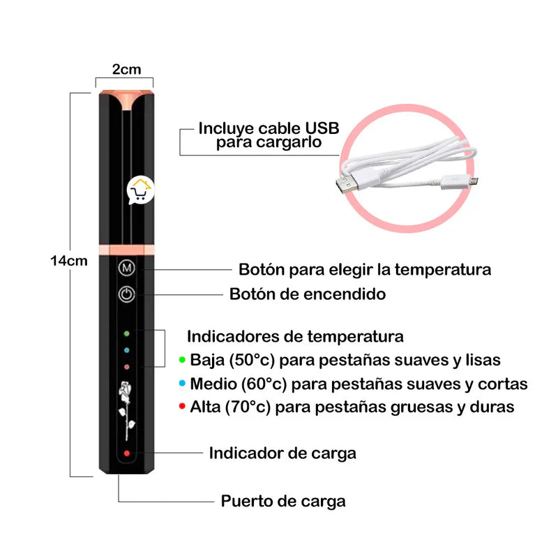 PerfectCurl™ | Rizador de pestañas eléctrico ✨